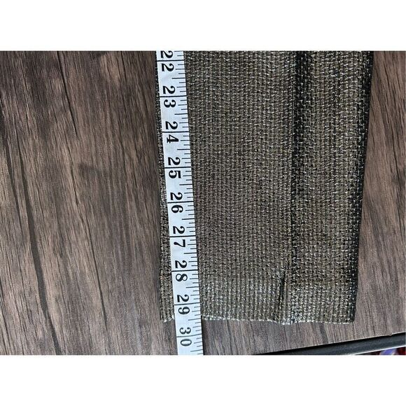 Trina Turk Gold Metallic Pants Pleated Size 2 Disco 70’s Vibes Throwback - Picture 12 of 12